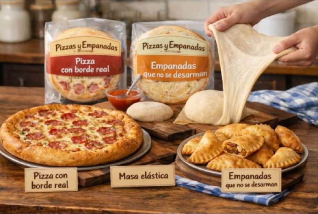 Pizzas y empanadas saludables